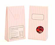 Pink/white striped box