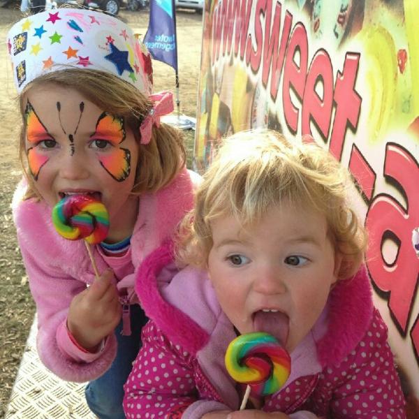Sweet-As fans with our raspberry rainbow lollipops
